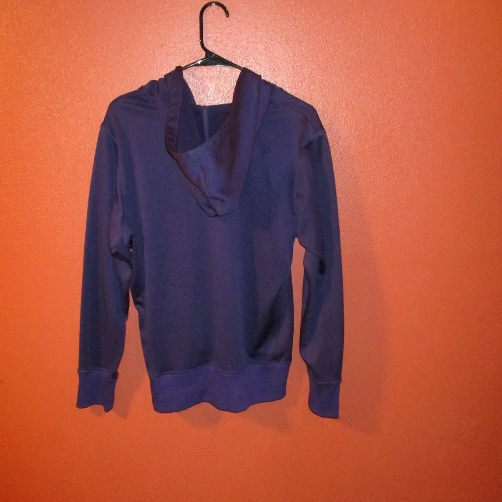 Nike Hoodie Woman Large Blue White Outdoor Summer Night Swoosh Pullover Hoodie